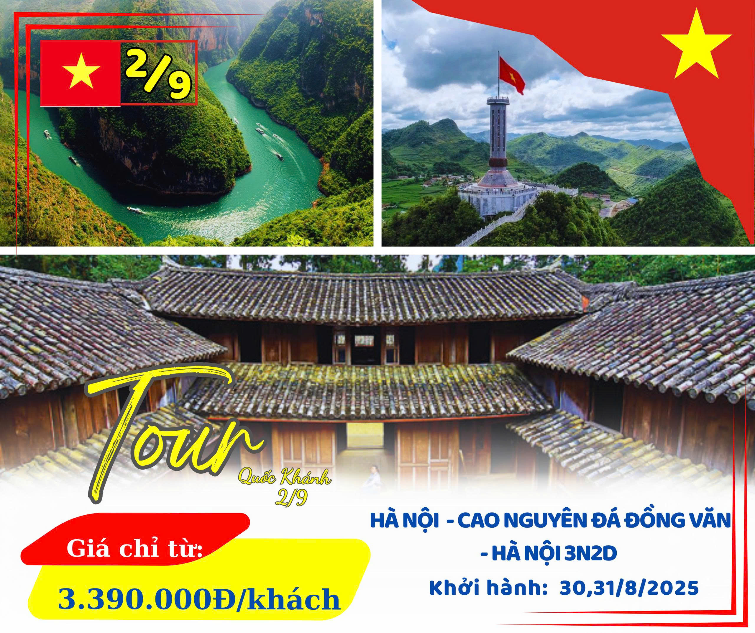 HÀ NỘI - CAO NGUYÊN ĐÁ ĐỒNG VĂN - LÀNG VĂN HÓA LÔ LÔ CHẢI - SÔNG NHO QUẾ