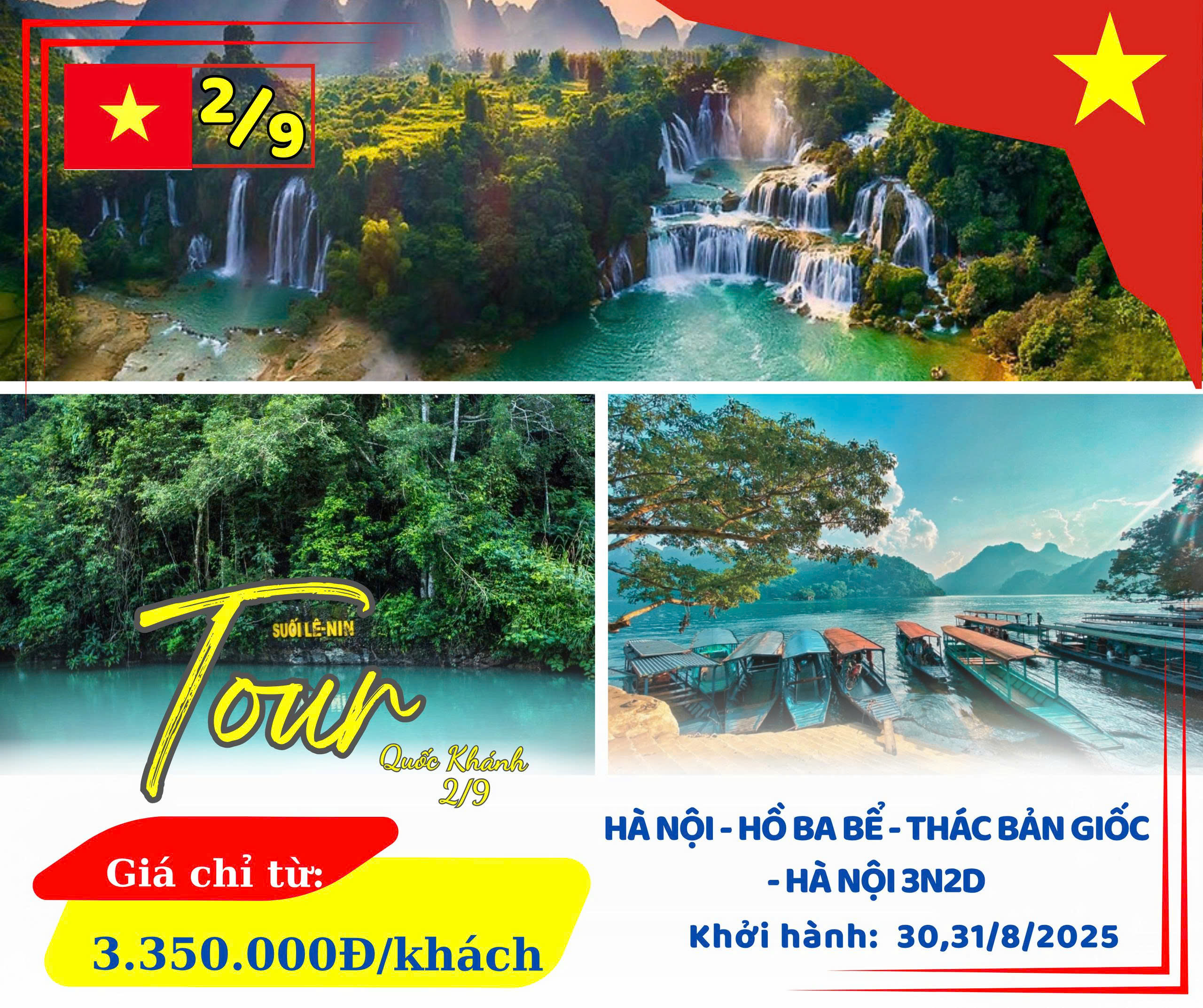 HÀ NỘI - HỒ BA BỂ - THÁC BẢN GIỐC